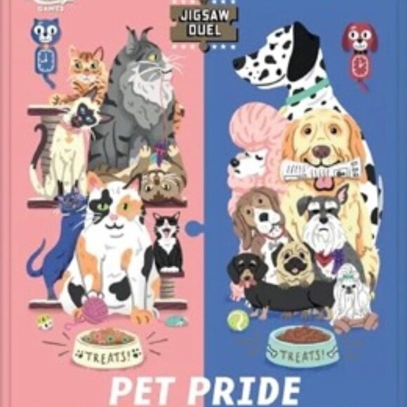 ($8) Pet Pride: Cats vs. Dogs (Jigsaw Duel) - Picture 3 of 7